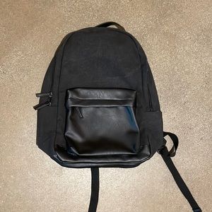 PX Clothing “Landon” Backpack. Canvas with vegan leather.